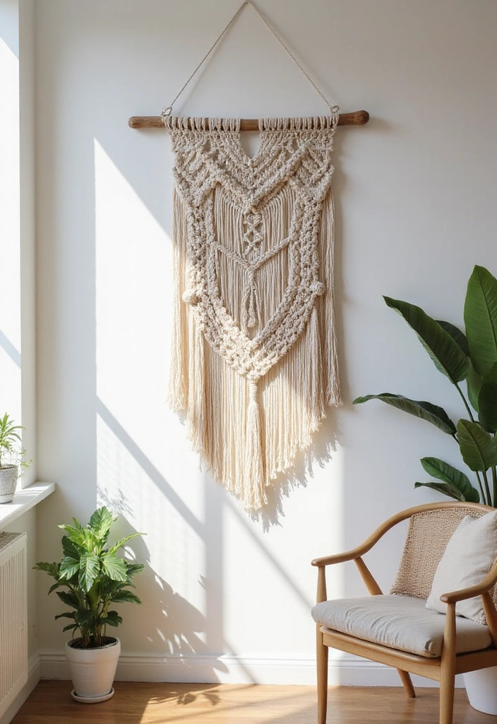 18 Simple Home Aesthetic DIY Projects for a Gorgeous Makeover! - 1. Macrame Wall Hanging