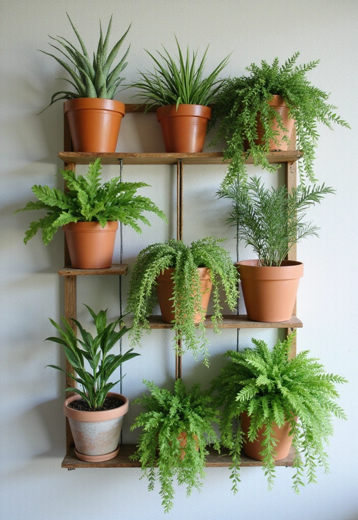 18 Simple Home Aesthetic DIY Projects for a Gorgeous Makeover! - 16. Wall-mounted Plant Holders