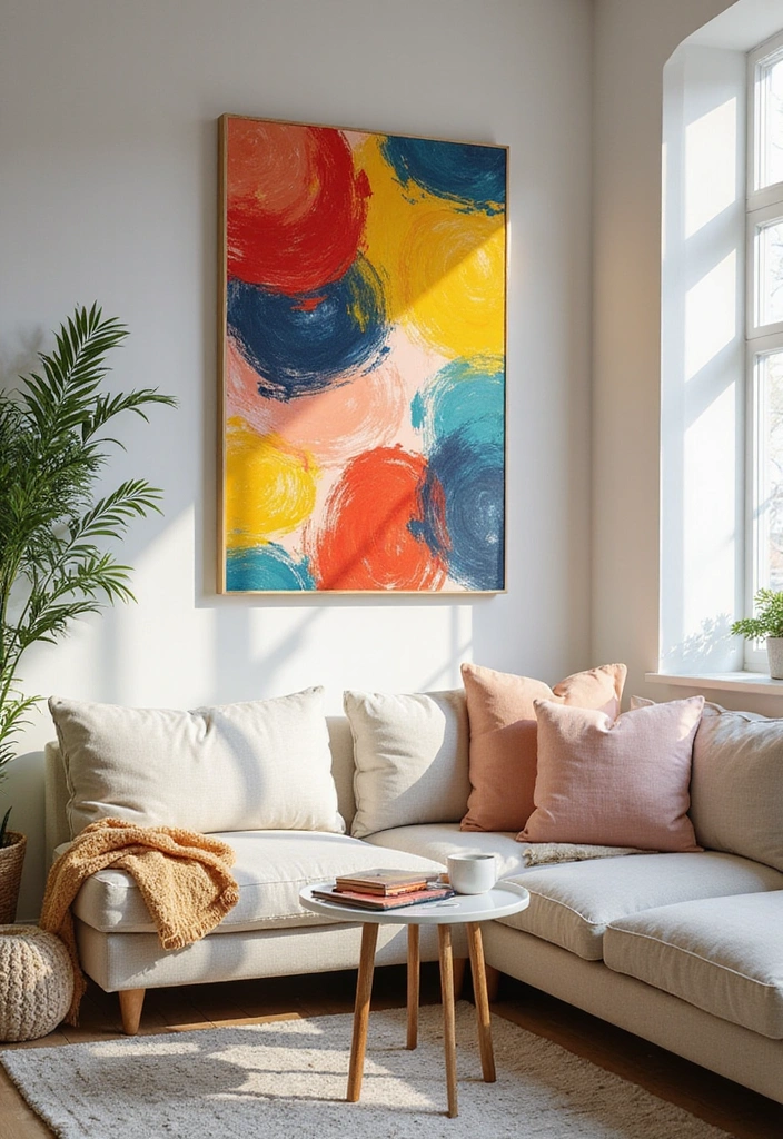 18 Simple Home Aesthetic DIY Projects for a Gorgeous Makeover! - 8. Hand-Painted Wall Art