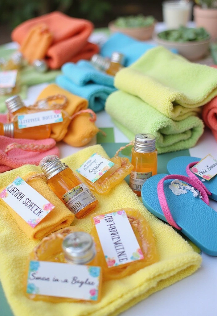 19 Budget-Friendly Pool Party Decorations That Will Impress Everyone! - 12. Themed Party Favors