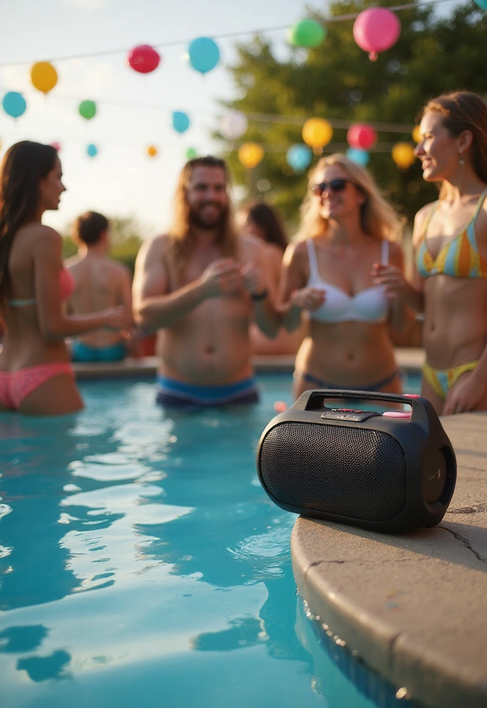19 Budget-Friendly Pool Party Decorations That Will Impress Everyone! - 15. DIY Pool Party Playlist
