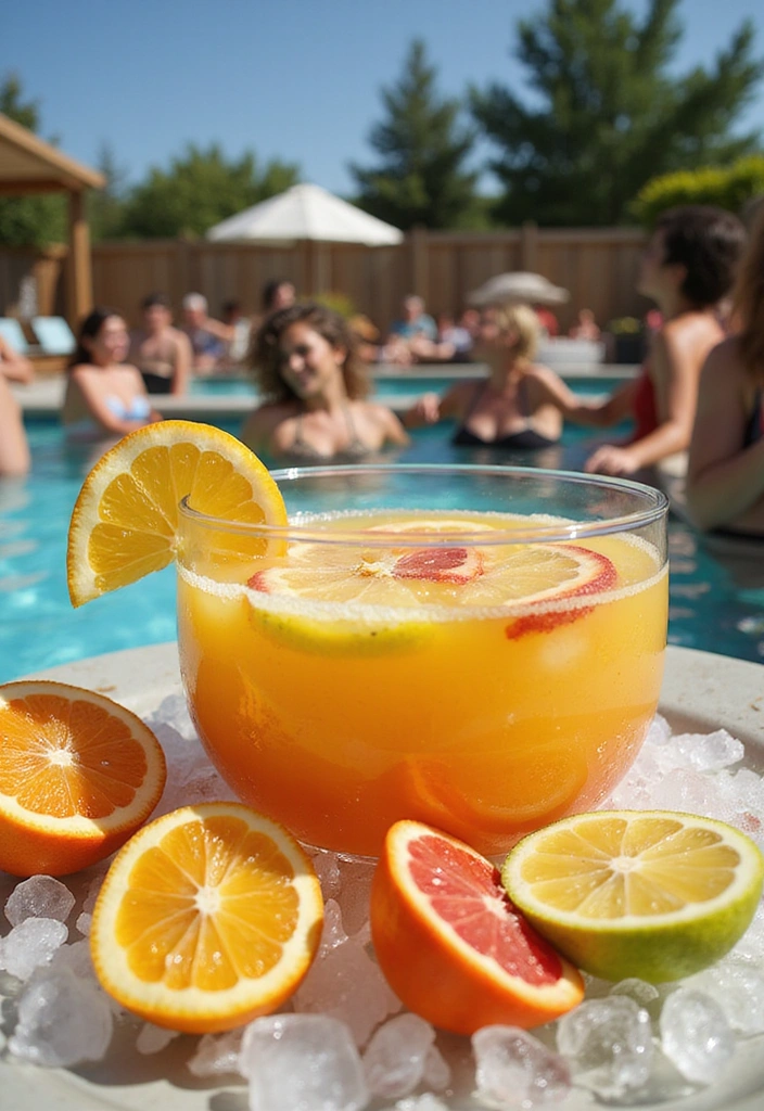 20 Refreshing Poolside Drinks That Will Keep You Cool This Summer! - 11. Citrus Fizz Punch