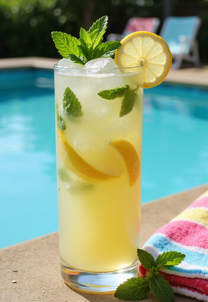 20 Refreshing Poolside Drinks That Will Keep You Cool This Summer! - 13. Mint Lemonade