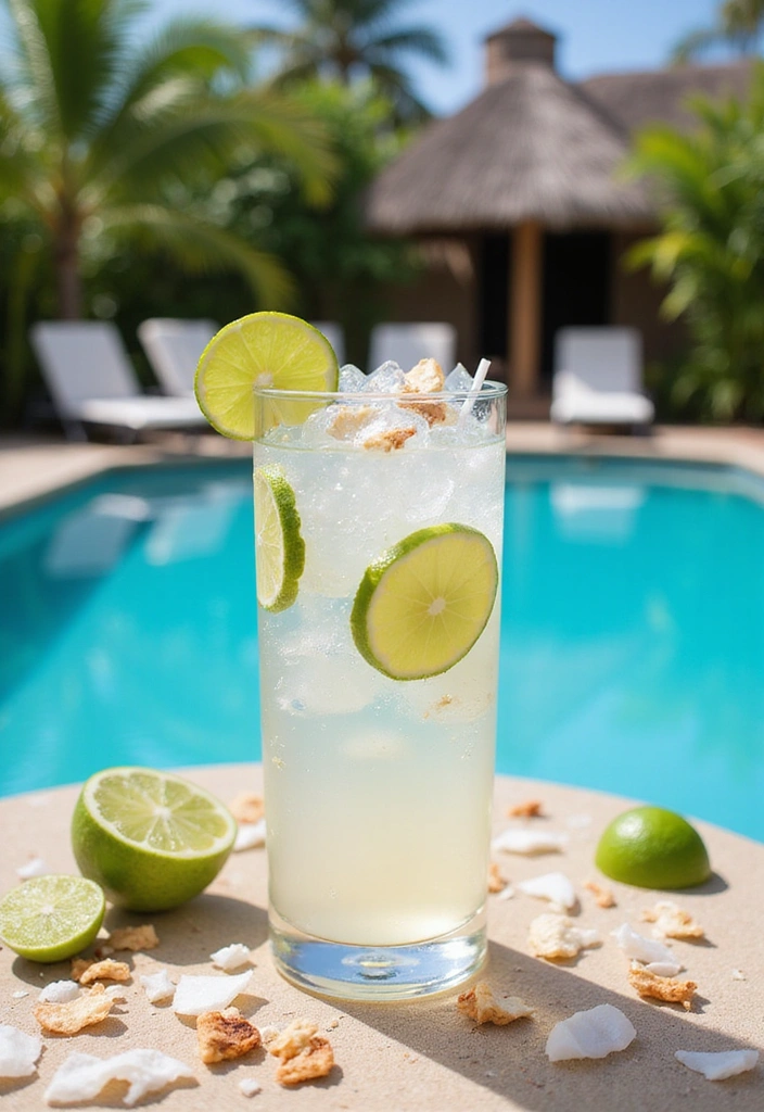 20 Refreshing Poolside Drinks That Will Keep You Cool This Summer! - 3. Coconut Lime Spritzer