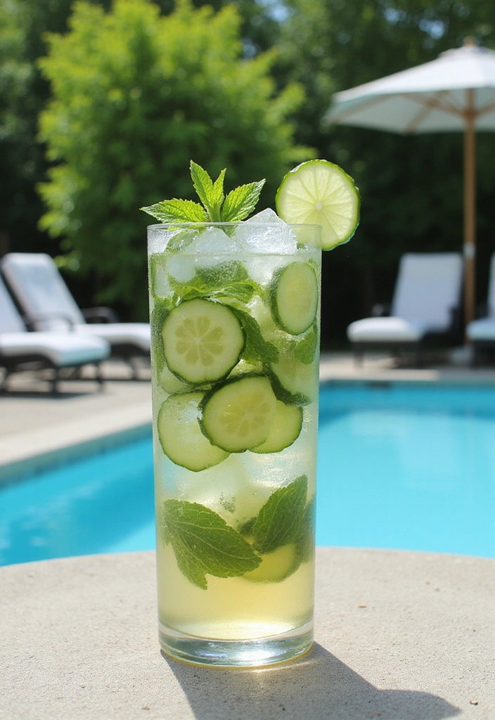20 Refreshing Poolside Drinks That Will Keep You Cool This Summer! - 8. Cucumber Mint Cooler