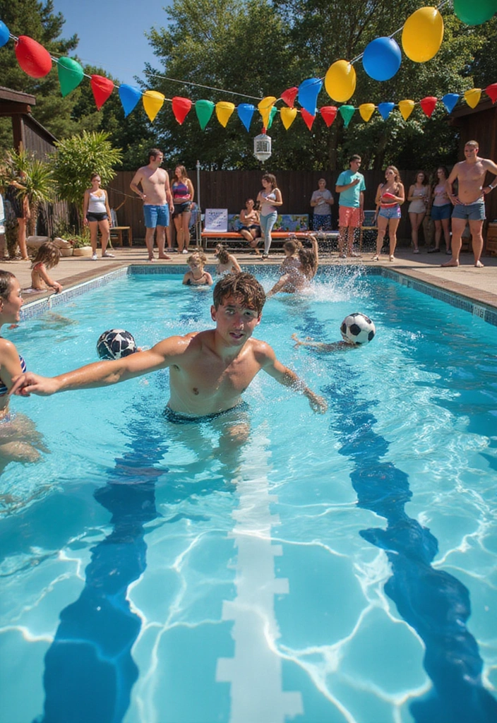 21 Creative Pool Party Themes That Will Blow Your Friends Away! - 12. Sports Olympics