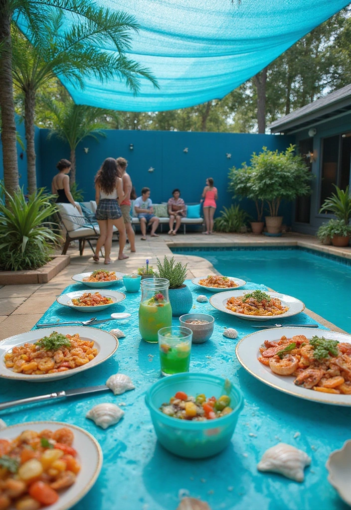 21 Creative Pool Party Themes That Will Blow Your Friends Away! - 5. Under the Sea