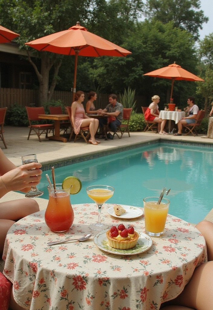 21 Creative Pool Party Themes That Will Blow Your Friends Away! - 7. Vintage Pool Party
