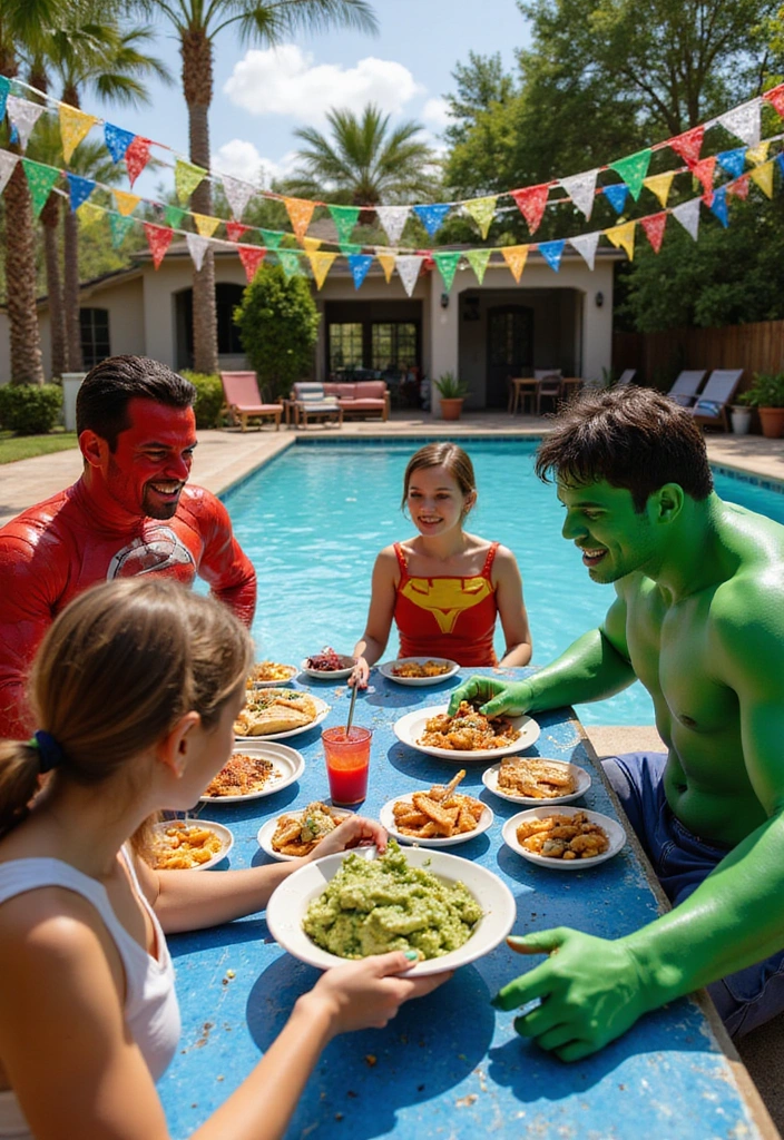 21 Creative Pool Party Themes That Will Blow Your Friends Away! - 8. Superhero Pool Bash