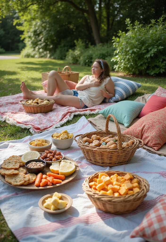 21 Creative Summer Bridal Shower Decoration Ideas (You Won't Believe #11!) - 12. Summer Picnic Vibes