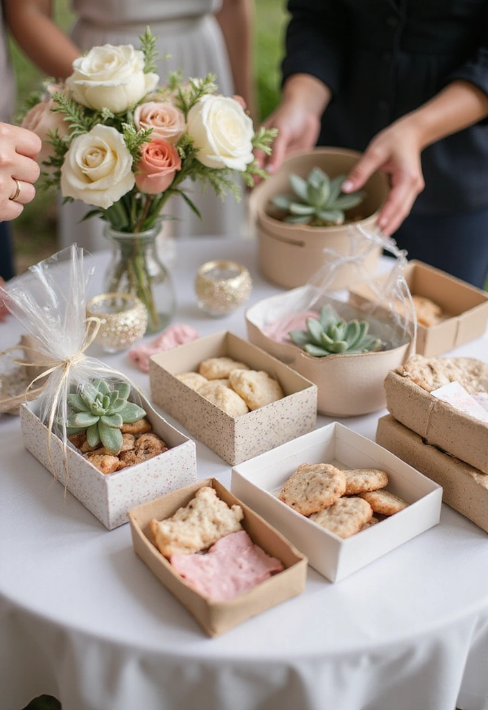 21 Creative Summer Bridal Shower Decoration Ideas (You Won't Believe #11!) - 13. Creative Favor Displays