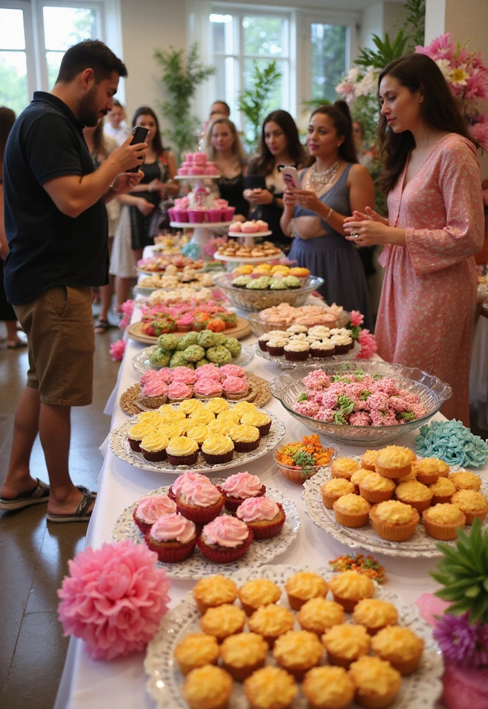 21 Creative Summer Bridal Shower Decoration Ideas (You Won't Believe #11!) - 15. Colorful Dessert Table