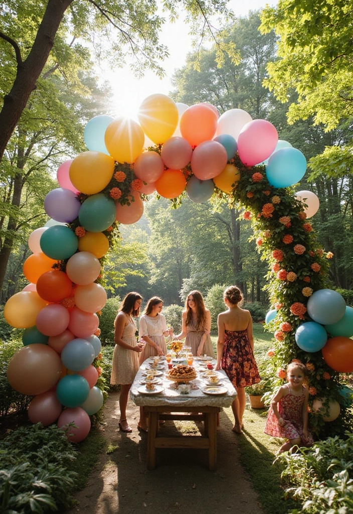 21 Creative Summer Bridal Shower Decoration Ideas (You Won't Believe #11!) - 2. Whimsical Balloon Installations