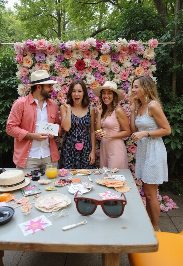 21 Creative Summer Bridal Shower Decoration Ideas (You Won't Believe #11!) - 4. DIY Photo Booth