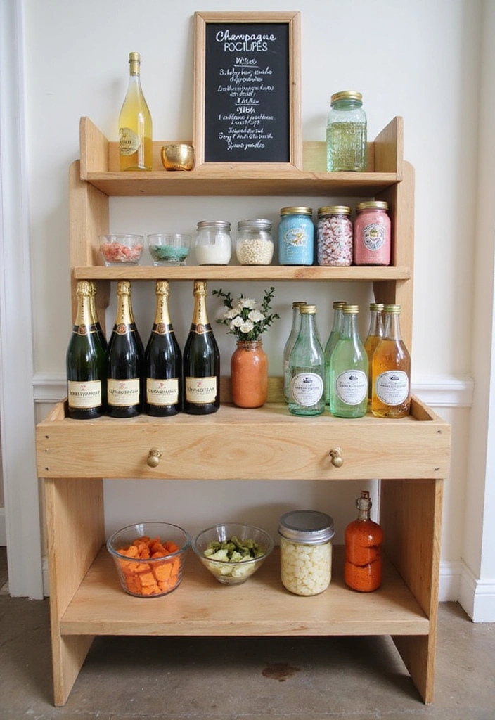 How to Style the Perfect Champagne Brunch (Planning Made Easy!) - 5. Inviting Drink Station
