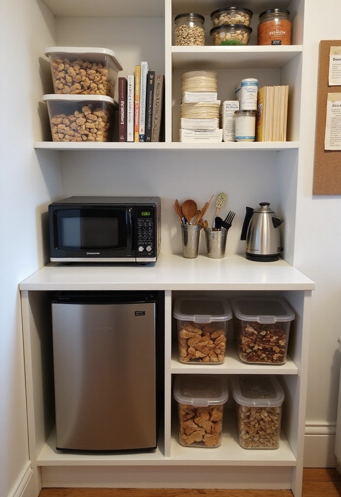 Setting Up the Perfect Dorm Room: Your Ultimate Guide to Style and Function! - 9. Functional Kitchenette Setup