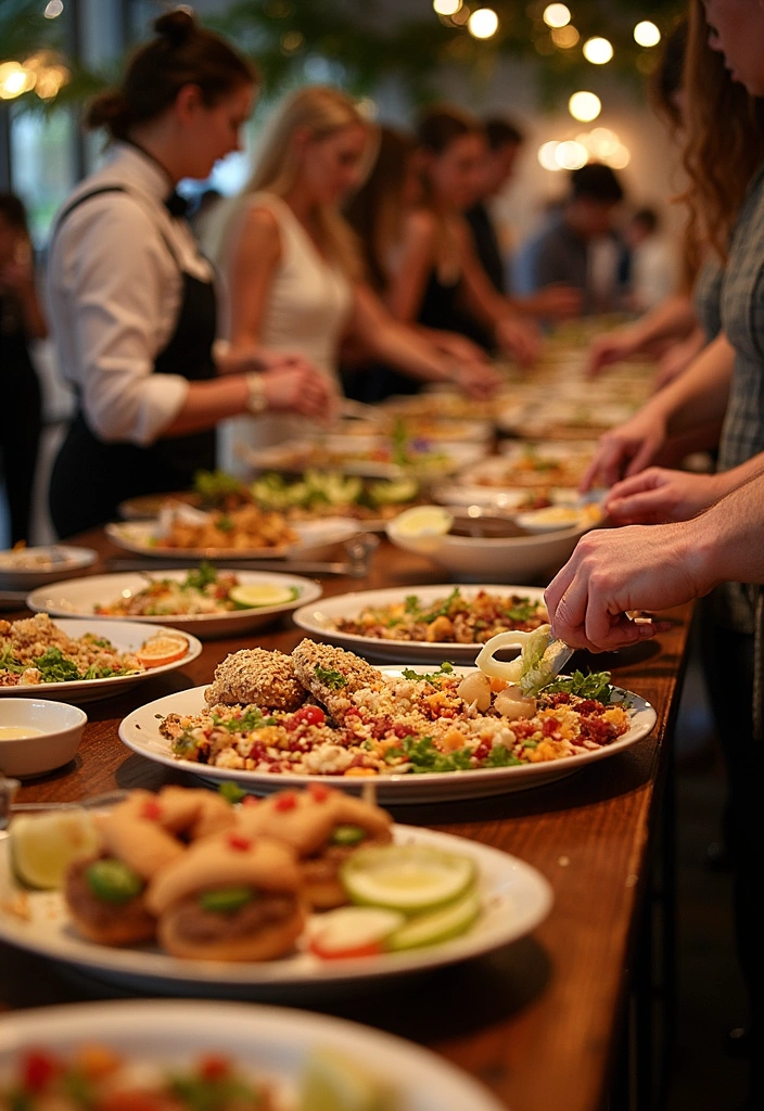 14 Future Wedding Plans with Catering Ideas You’ll Want to Taste (Number 10 Is a Must!) - 2. Interactive Food Stations: Engage Your Guests