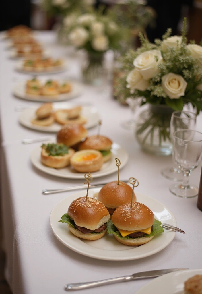 14 Future Wedding Plans with Catering Ideas You’ll Want to Taste (Number 10 Is a Must!) - 4. Miniature Plates: Small Bites, Big Impact