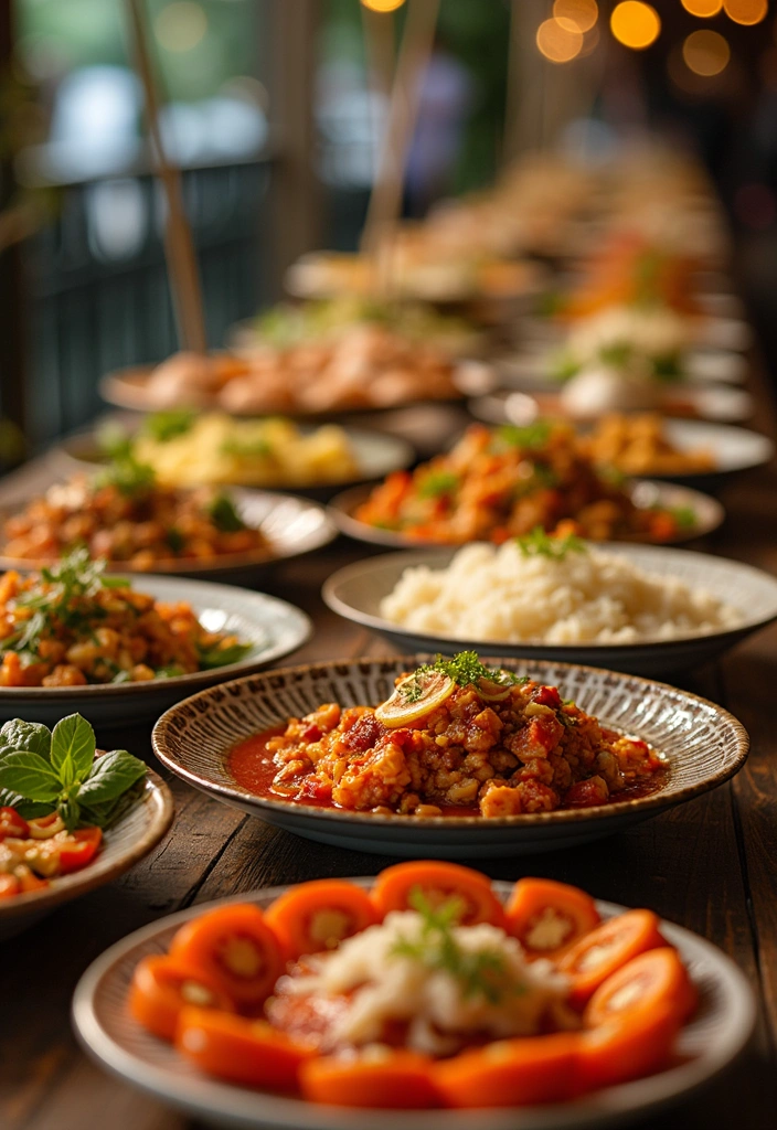 14 Future Wedding Plans with Catering Ideas You’ll Want to Taste (Number 10 Is a Must!) - 5. Global Flavors: A Culinary World Tour