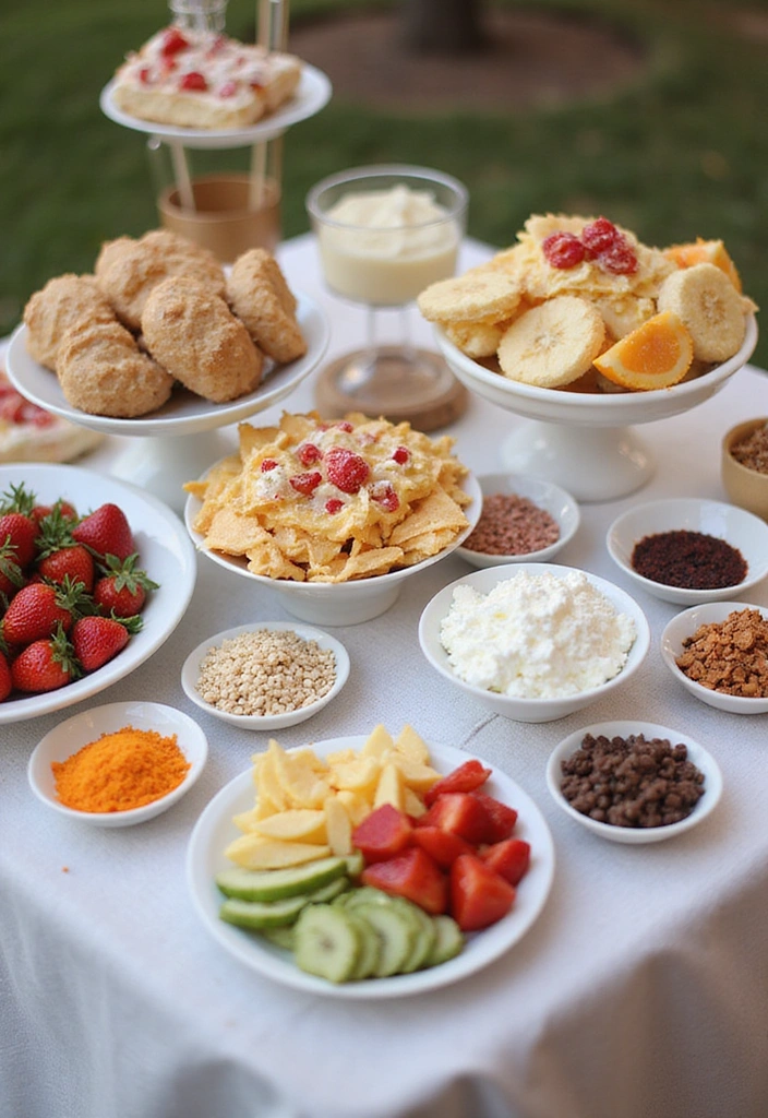 15 Must-Try Picnic Decorating Tips for the Fourth of July (You Won't Believe #11!) - 10. Interactive Dessert Station