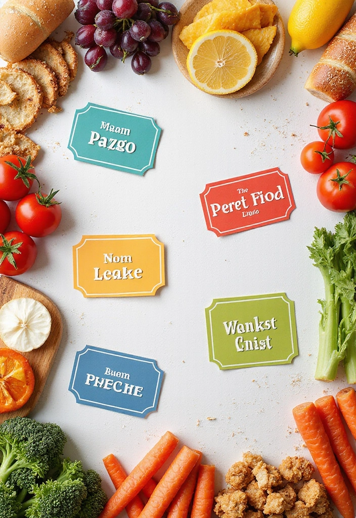 15 Must-Try Picnic Decorating Tips for the Fourth of July (You Won't Believe #11!) - 6. Themed Food Labels