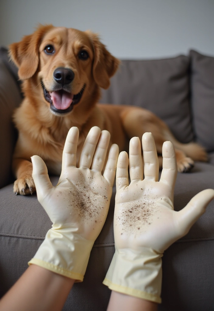 15 Pet-Friendly Hacks to Maintain a Spotless Home (You Won't Believe #4!) - 4. DIY Pet Hair Removal Mitt