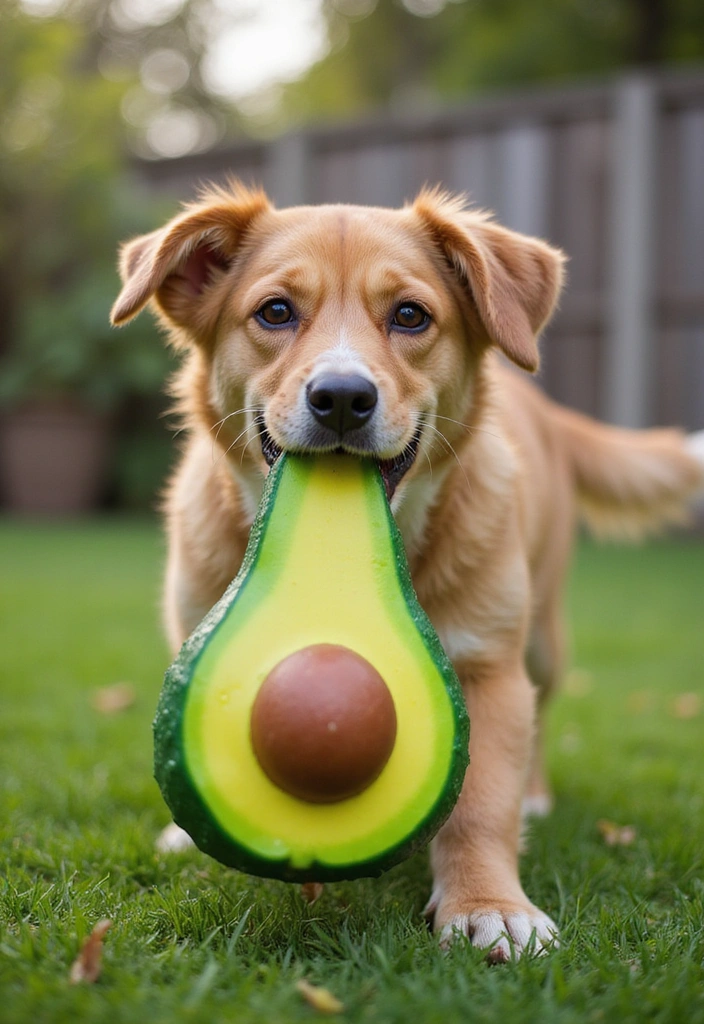 15 Quirky Pet Gifts That'll Have Your Boomer Parents Shaking Their Heads in Shock! - 14. Squeaky Avocado Toy