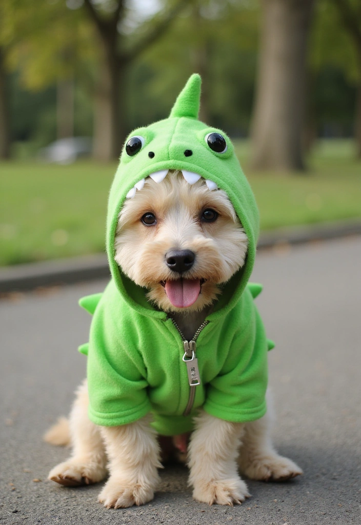 15 Quirky Pet Gifts That'll Have Your Boomer Parents Shaking Their Heads in Shock! - 4. Dinosaur Dog Costume