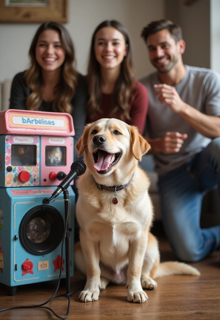 15 Quirky Pet Gifts That'll Have Your Boomer Parents Shaking Their Heads in Shock! - 7. Doggie Karaoke Machine