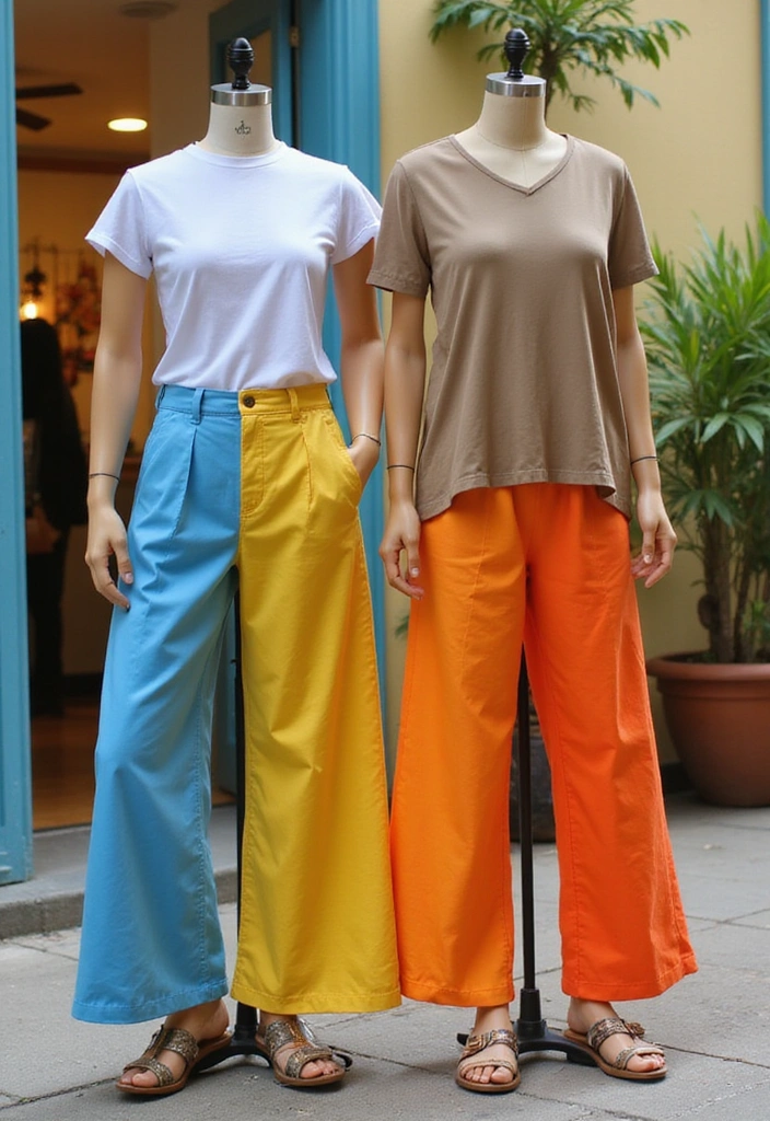 18 Chic Summer Festival Outfit Ideas You Need to Try Now (You Won't Regret #7!) - 15. Brightly Colored Pants