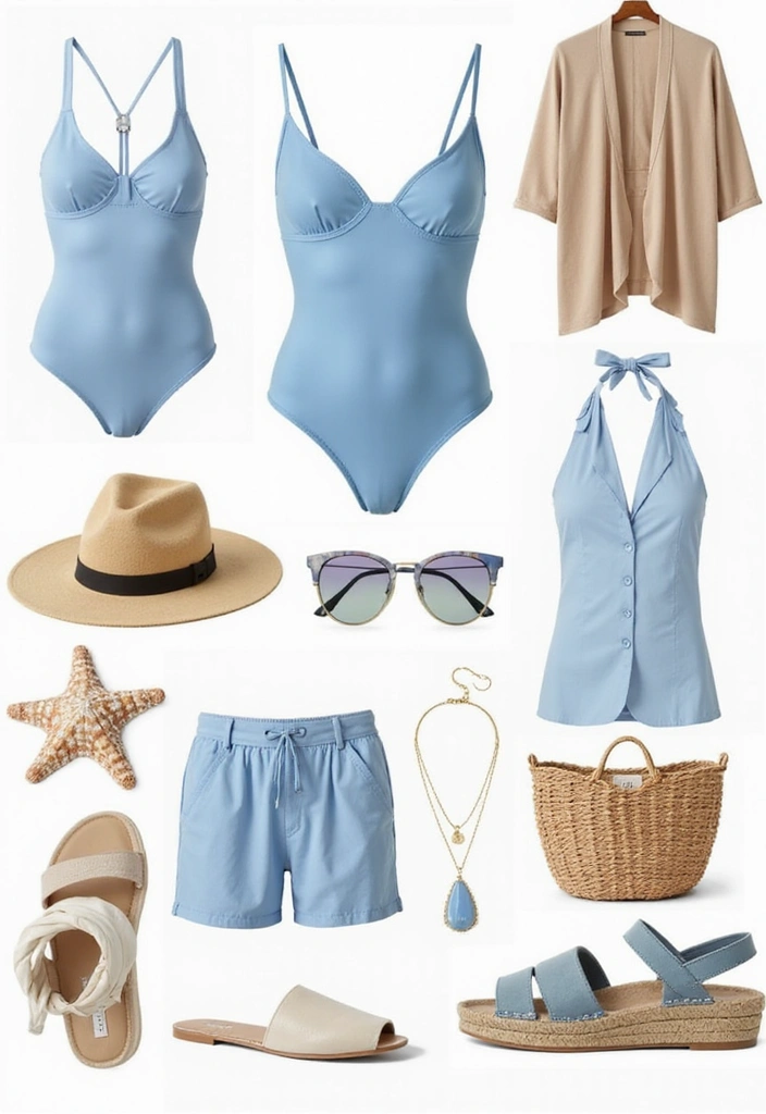 18 Colorful Moodboards That Capture the Essence of Summer Pool Parties! - 4. Oceanic Bliss