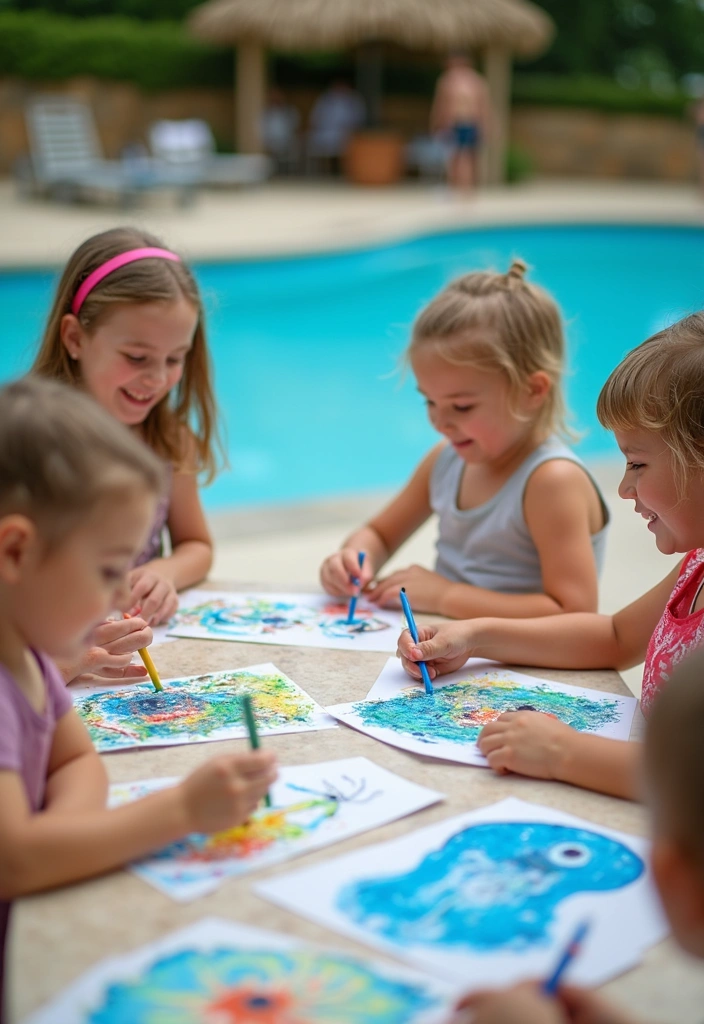 20 Family-Friendly Pool Party Ideas That Everyone Will Love! (Number 5 Is a Game-Changer!) - 14. Water-Themed Crafts