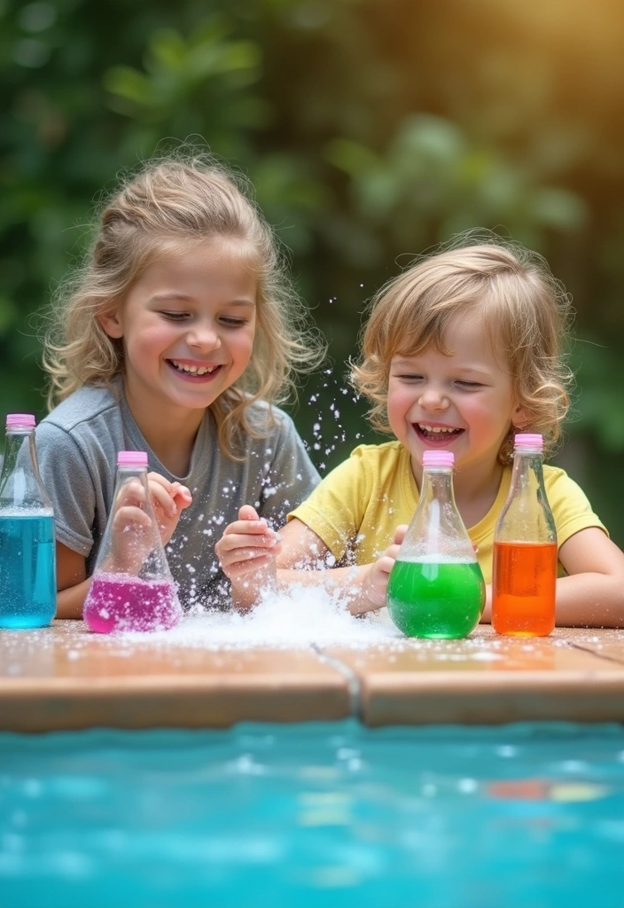20 Family-Friendly Pool Party Ideas That Everyone Will Love! (Number 5 Is a Game-Changer!) - 17. Poolside Science Experiments