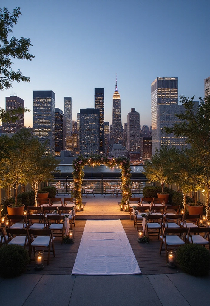 20 Future Wedding Plans with Venue Ideas That Will Leave You Speechless! - 3. Chic Urban Rooftop