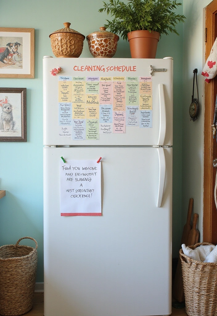 20 Must-Know Tips for Keeping Your Home Tidy When You Have Pets (Tip #11 Is a Game Changer!) - 14. Create a Cleaning Schedule