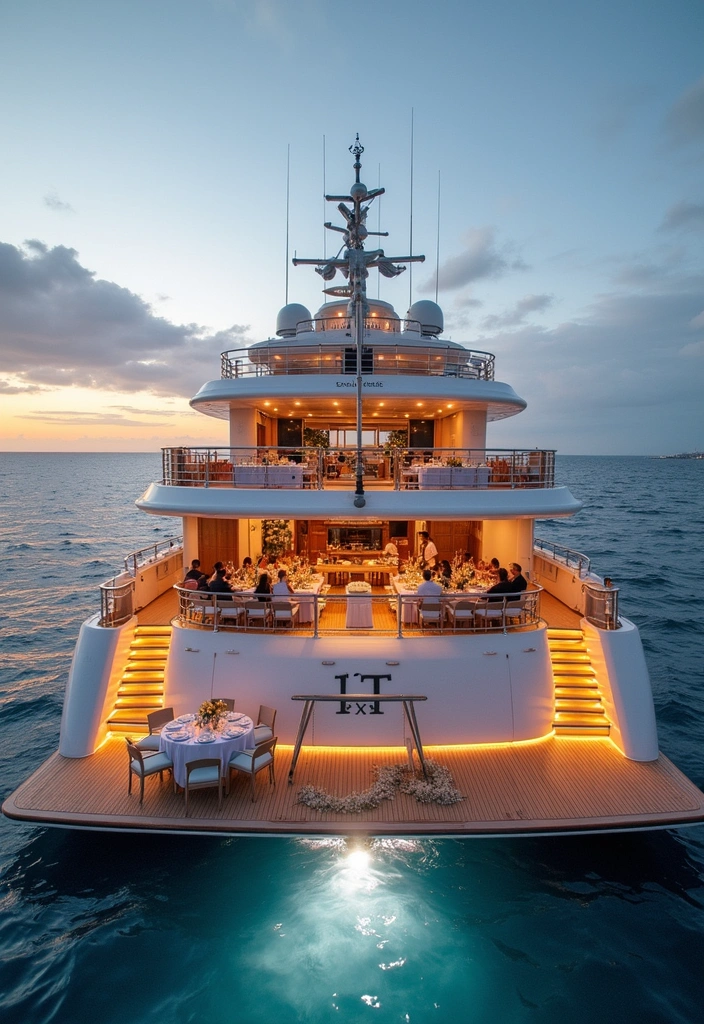 20 Stunning Future Wedding Plans with Venue Ideas! - 13. Luxury Yacht