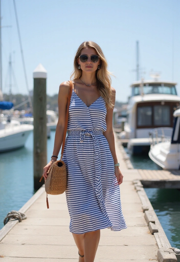21 Trendy Greek Summer Outfits That Will Make Heads Turn This Summer! - 13. Nautical Stripes