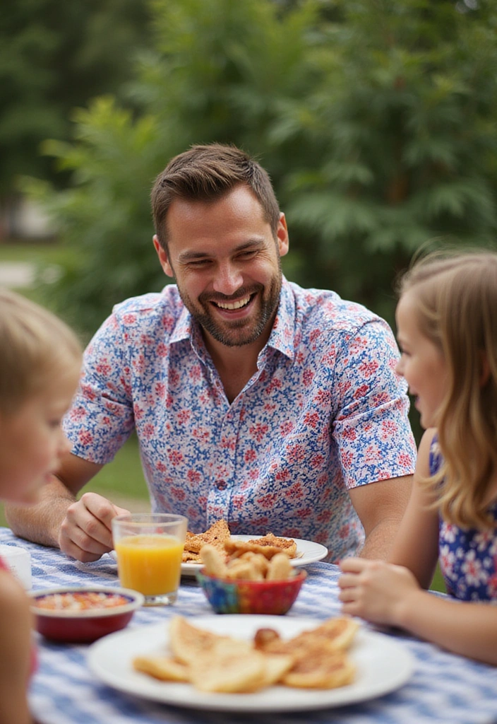 22 Adorable Fourth of July Clothing Ideas for Family Fun! - 18. Colorful Button-Up Shirts