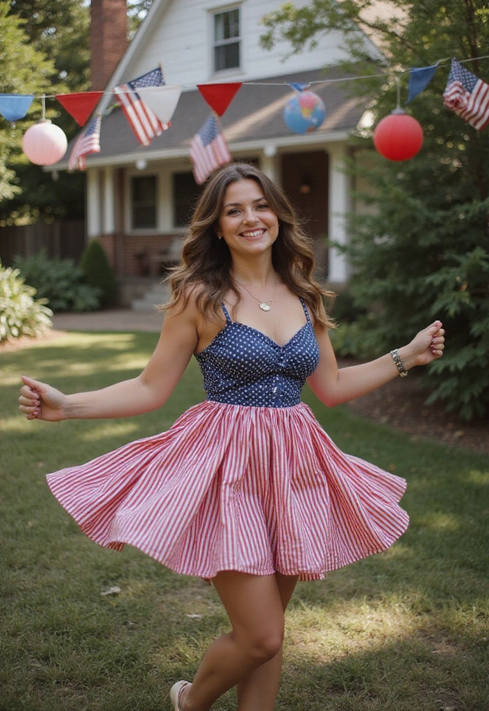 22 Adorable Fourth of July Clothing Ideas for Family Fun! - 2. Stars and Stripes Dresses