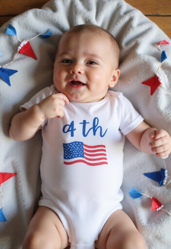 22 Adorable Fourth of July Clothing Ideas for Family Fun! - 3. Cute Baby Onesies