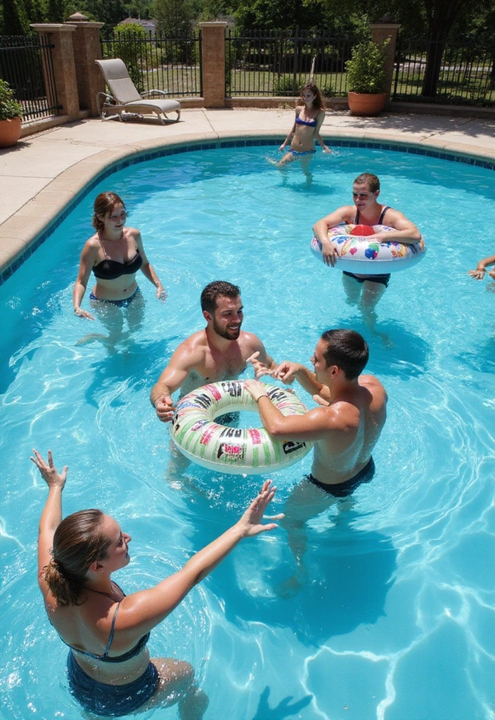 25 Genius Pool Party Planning Tips and Recipes You Need to Know! (Number 12 Will Save You!) - 3. Set Up Fun Pool Games