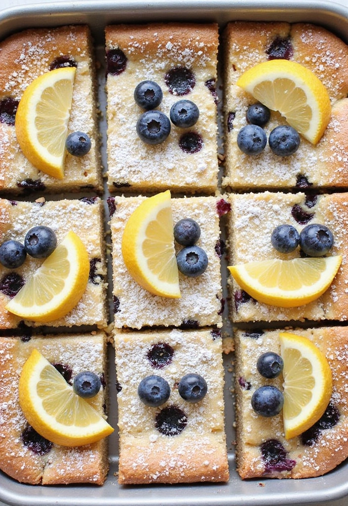 25 Jaw-Dropping Fourth of July Recipes That'll WOW Your Guests! - 13. Lemon Blueberry Bars