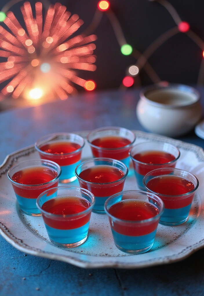 25 Jaw-Dropping Fourth of July Recipes That'll WOW Your Guests! - 5. Firecracker Jello Shots