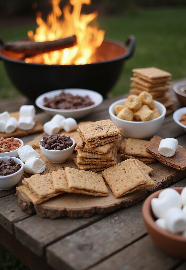 25 Jaw-Dropping Fourth of July Recipes That'll WOW Your Guests! - 8. S'mores Bar