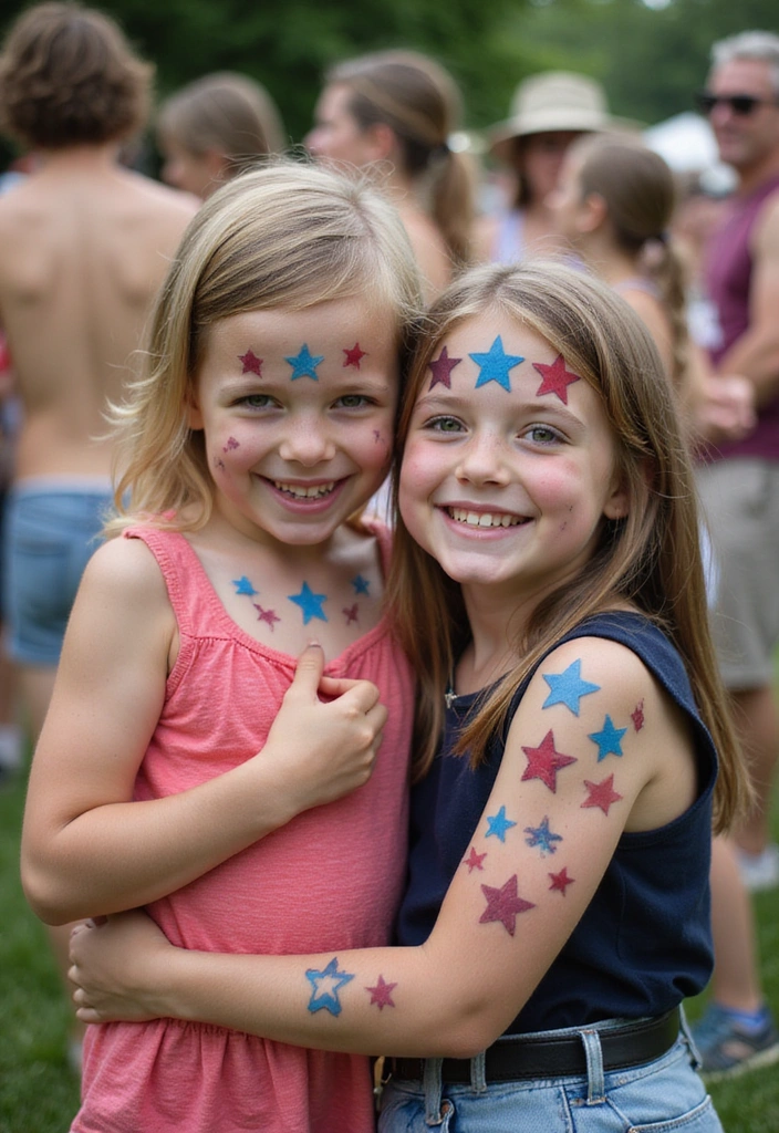 25 Must-See Fourth of July Fashion Tips for the Ultimate Celebration! - 15. Fun Temporary Tattoos
