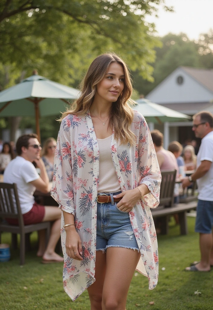 25 Must-See Fourth of July Fashion Tips for the Ultimate Celebration! - 19. Lightweight Kimonos
