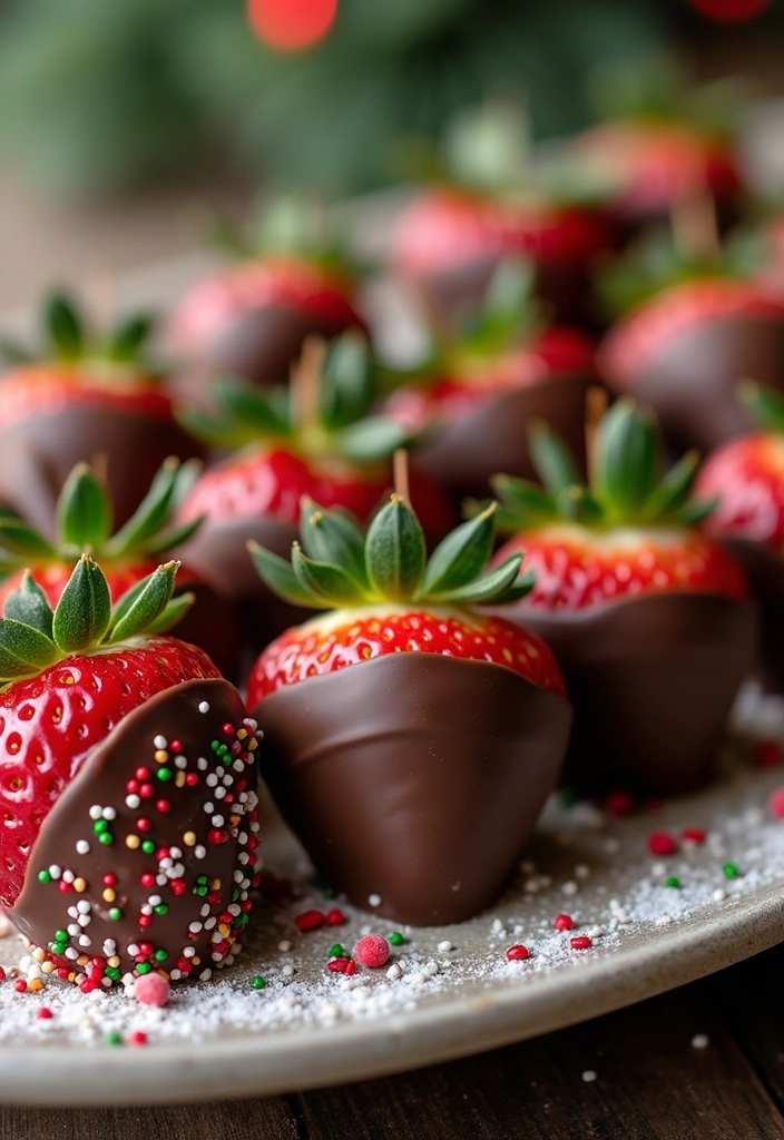 30 Refreshing Fourth of July Recipes: Salads and Desserts for a Perfect Day! - 14. Chocolate Dipped Strawberries