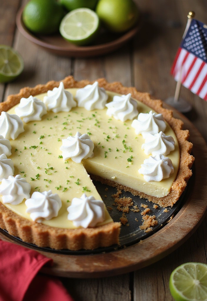 30 Refreshing Fourth of July Recipes: Salads and Desserts for a Perfect Day! - 15. Key Lime Pie