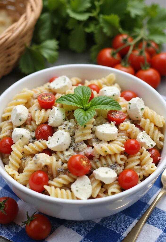 30 Refreshing Fourth of July Recipes: Salads and Desserts for a Perfect Day! - 3. Patriotic Pasta Salad