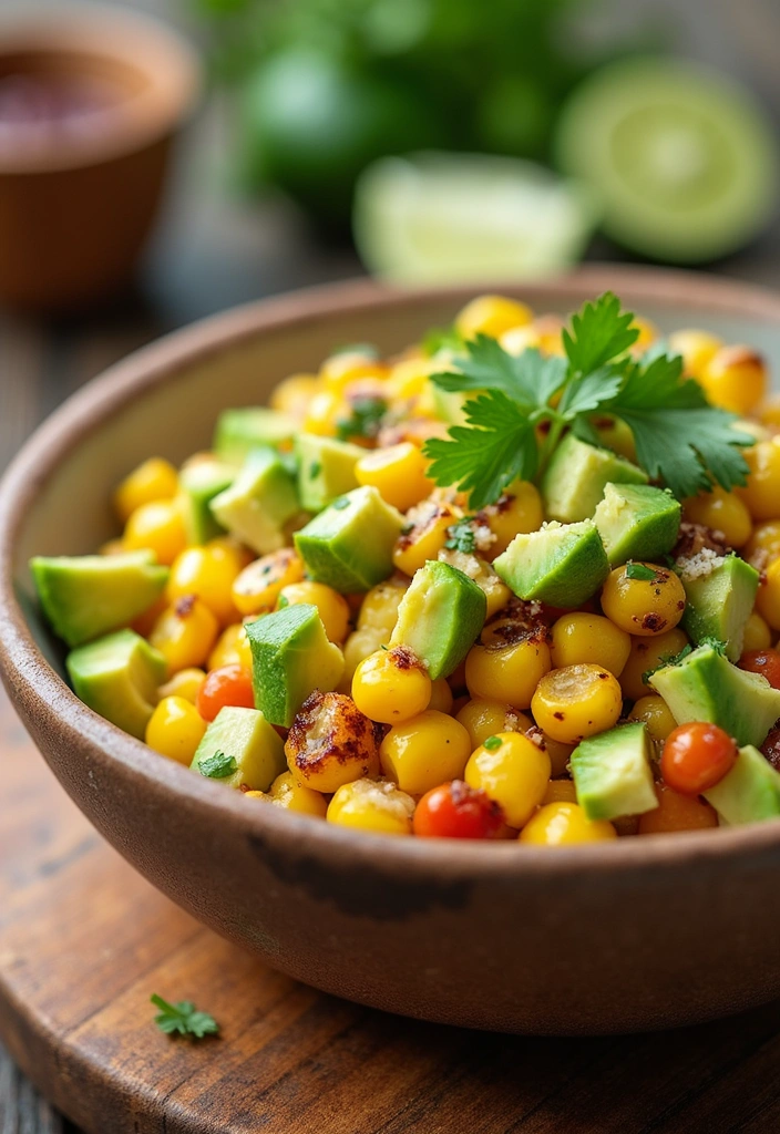 30 Refreshing Fourth of July Recipes: Salads and Desserts for a Perfect Day! - 7. Grilled Corn Salad with Avocado